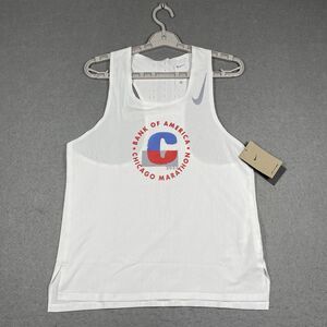 Nike Tank Top Men Medium White 2023 Chicago Marathon Bank Of America Dri-FIT ADV